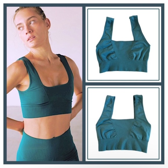Free People Movement Good Karma Square Neck Bra - Picture 1 of 4